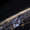 美しきミッドナイトランディング！シカゴ・オヘア国際空港への夜間着陸！