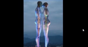 壮大な悲恋物語を表現！自動で近づきスリ抜けていく像！